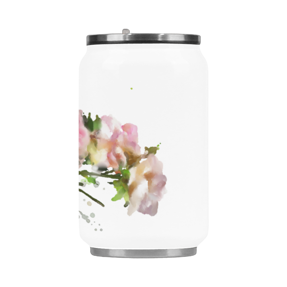 Watercolor Blend Roses, floral watercolor Stainless Steel Vacuum Mug (10.3OZ)