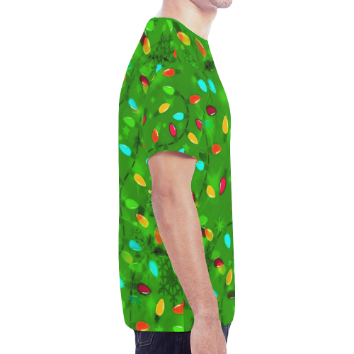 Christmas Pattern by K.Merske New All Over Print T-shirt for Men (Model T45)