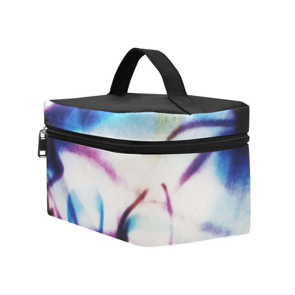 Abstract Photographic Drawing Cosmetic Bag/Large (Model 1658)