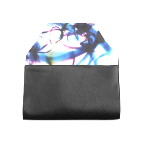 Abstract Photographic Drawing Clutch Bag (Model 1630)