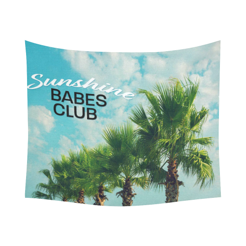 Sunshine Babes Cotton Linen Wall Tapestry 60"x 51"