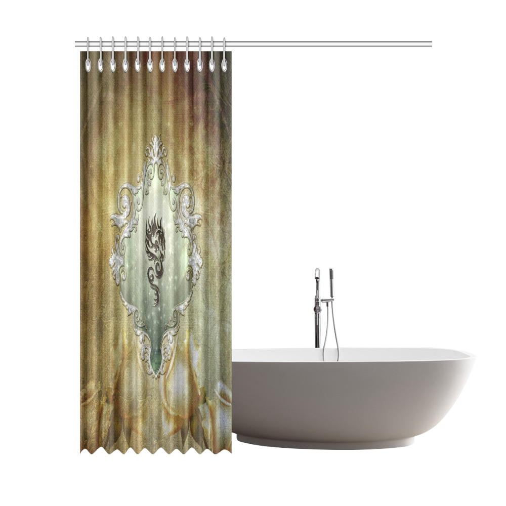 Awesome tribal dragon Shower Curtain 72"x84"