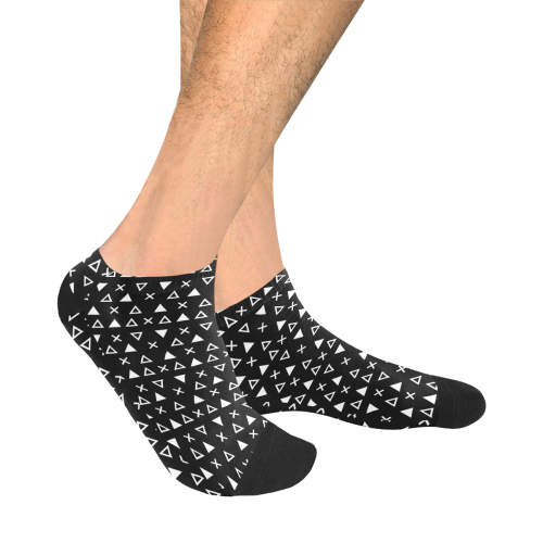 Geo Line Triangle Men's Ankle Socks