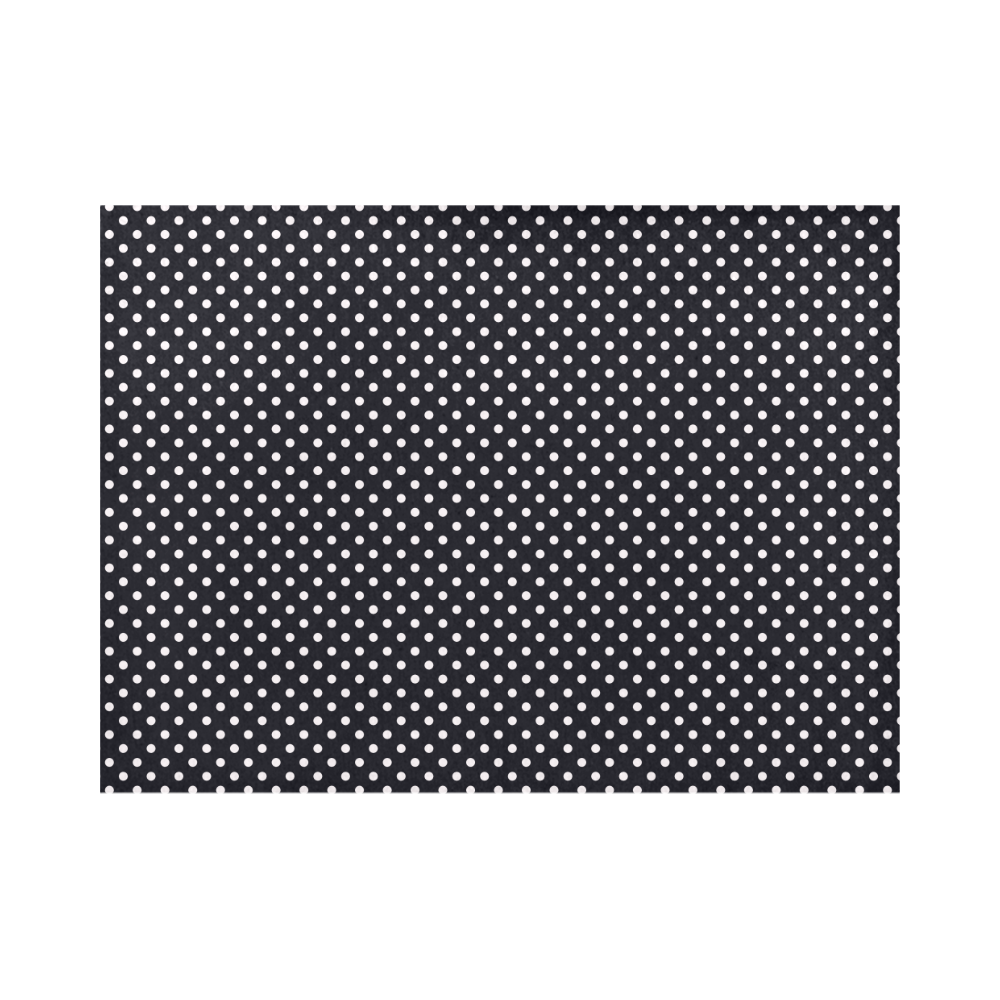 Black polka dots Placemat 14’’ x 19’’ (Set of 4)