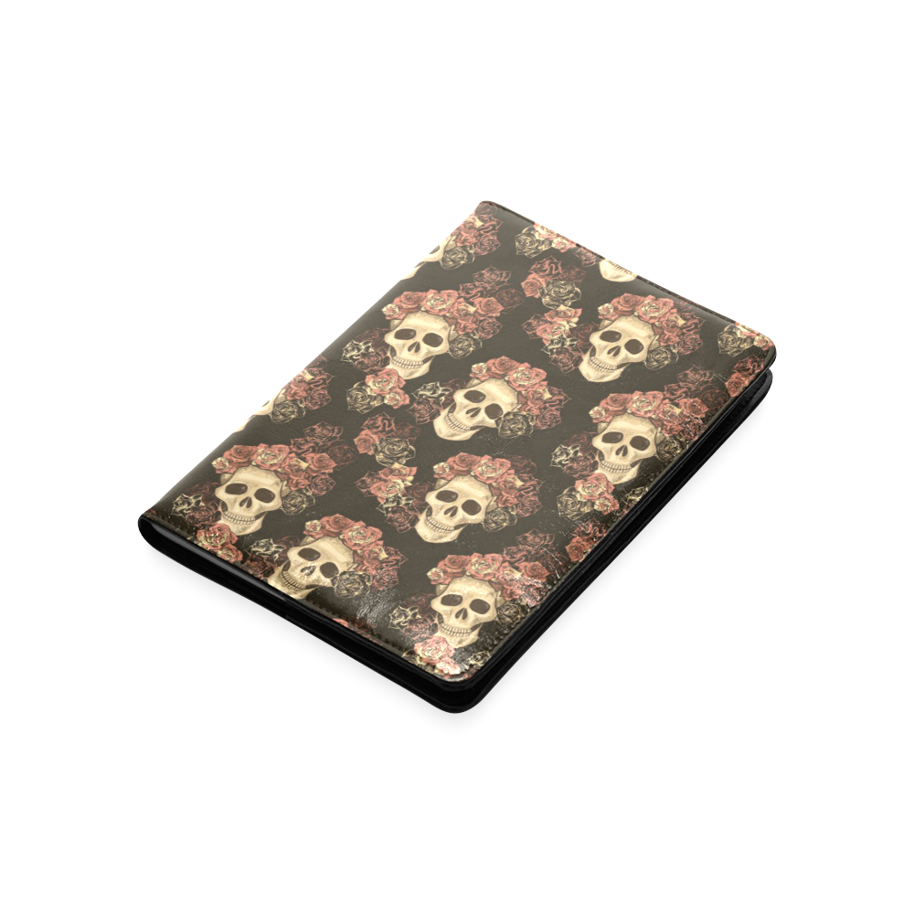 Skull and Rose Pattern Custom NoteBook A5