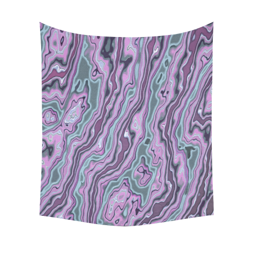 Purple marble Cotton Linen Wall Tapestry 51"x 60"