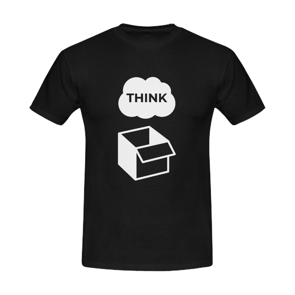 Think outside the box Men's T-Shirt in USA Size (Front Printing Only)