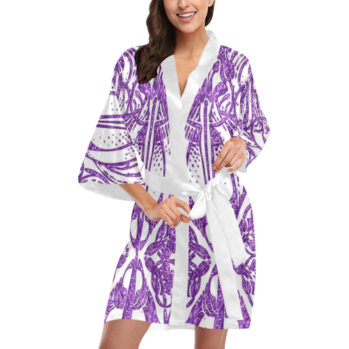 Lace Lilac Kimono Robe