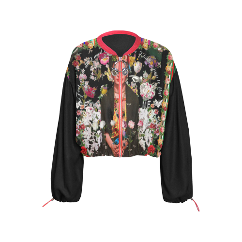 Frida Incognito Cropped Chiffon Jacket for Women (Model H30)