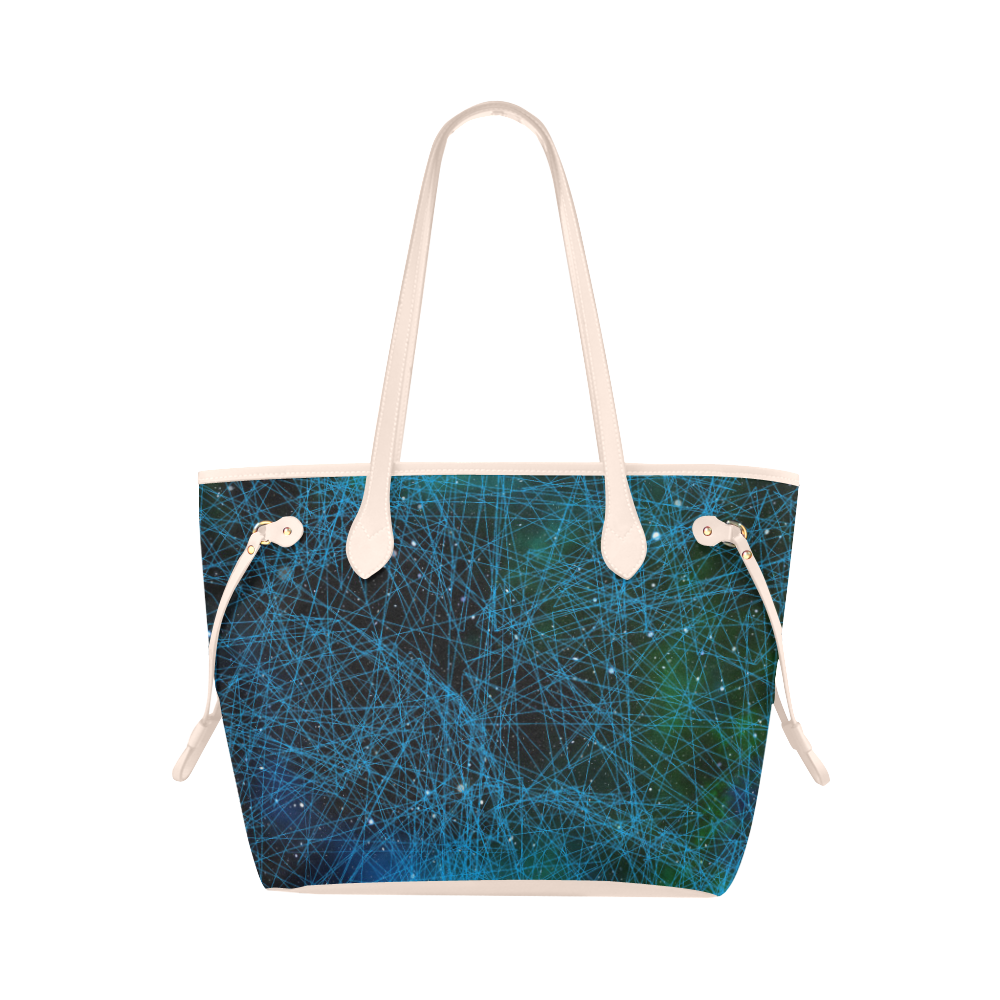 System Network Connection Clover Canvas Tote Bag (Model 1661)