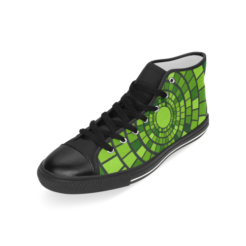 verde Men’s Classic High Top Canvas Shoes (Model 017)