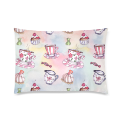 Coffee and sweeets Custom Zippered Pillow Case 20"x30"(Twin Sides)