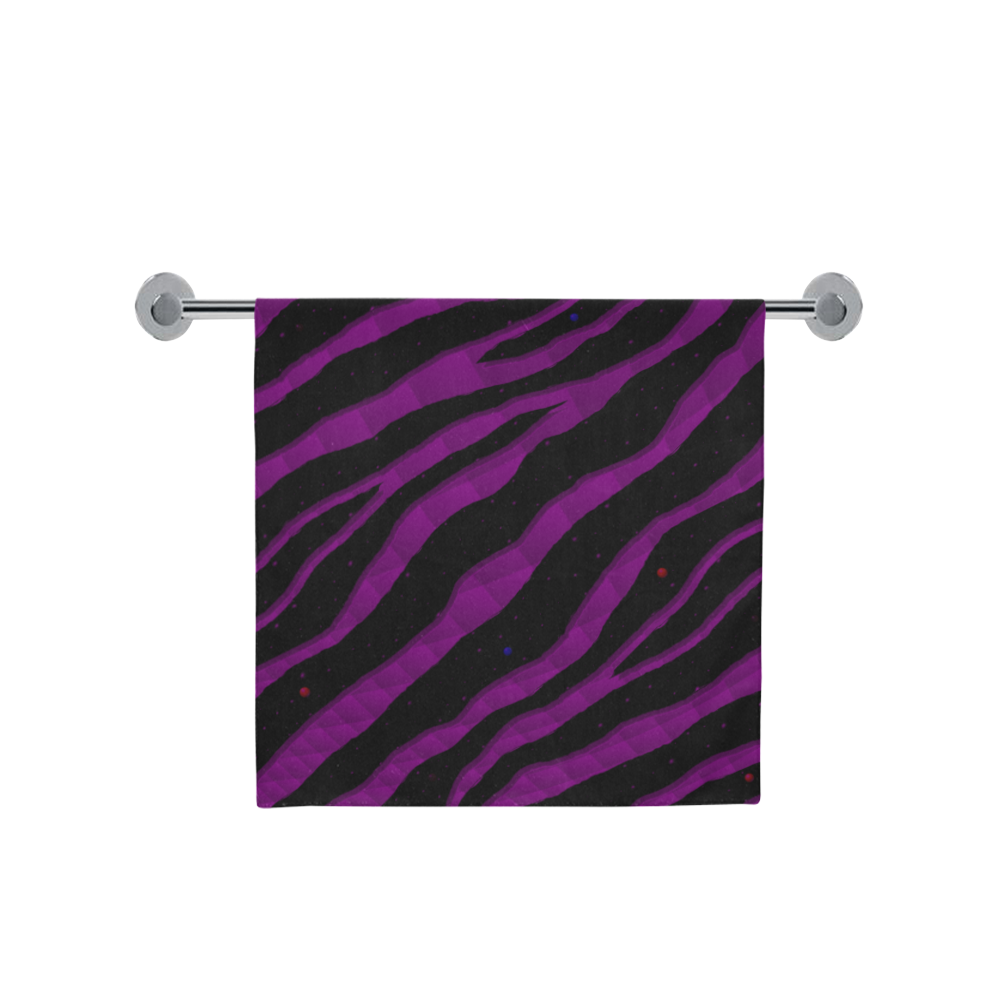 Ripped SpaceTime Stripes - Purple Bath Towel 30"x56"