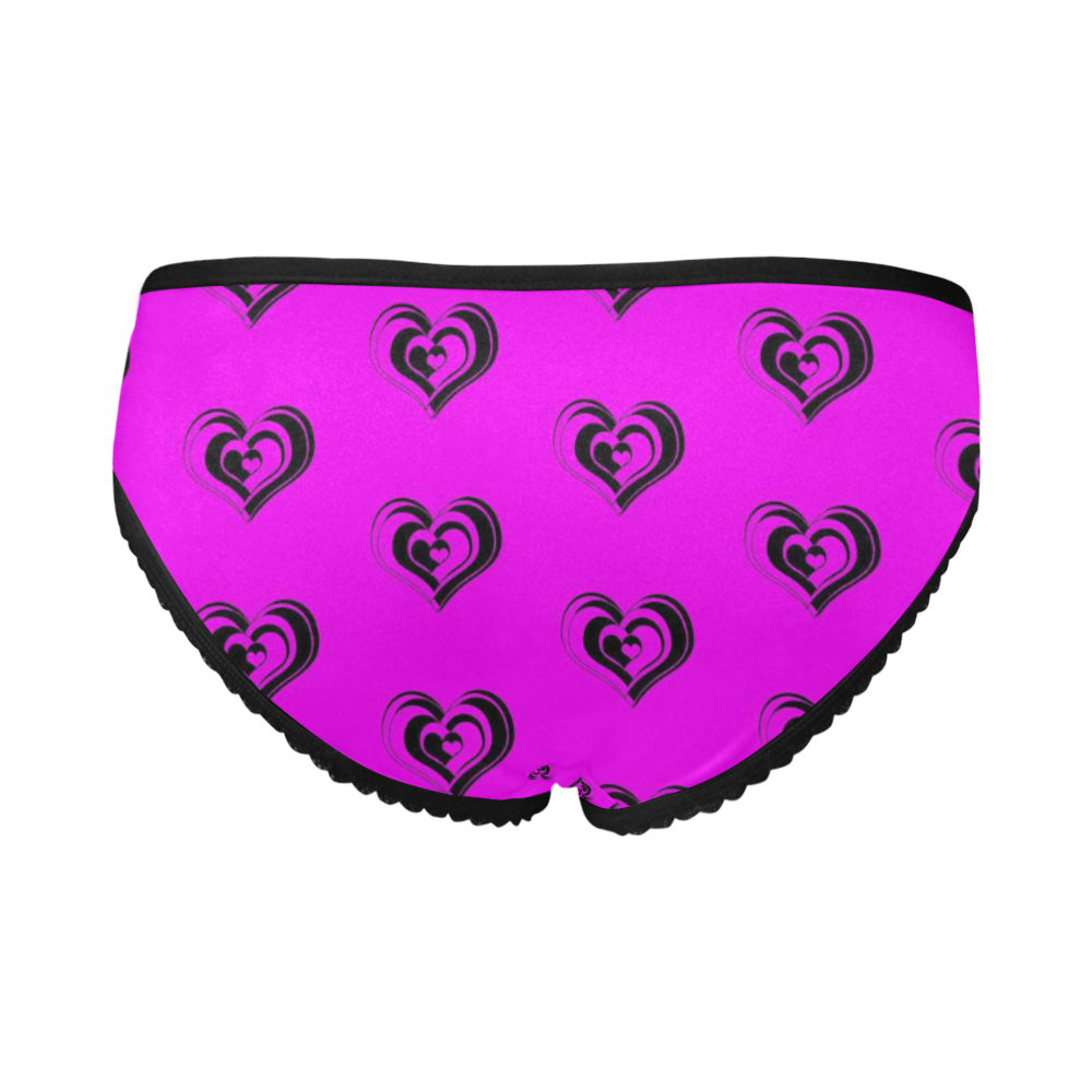 lovely hearts 17C by JamColors Women's All Over Print Girl Briefs (Model L14)