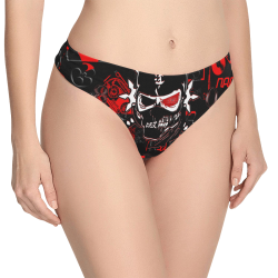 Ill Ninja Nana Women's All Over Print Thongs (Model L30)