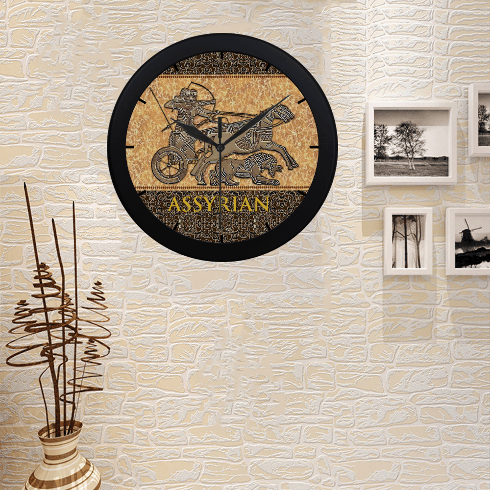 Assyrian Warriors Circular Plastic Wall clock