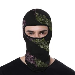 Psychedelic 3D Rainbow Ornaments All Over Print Balaclava