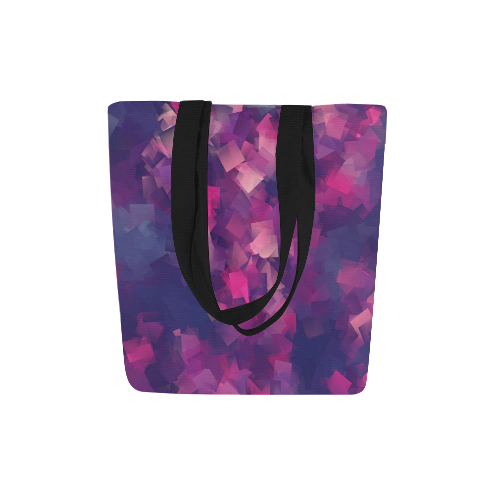 purple pink magenta cubism #modern Canvas Tote Bag (Model 1657)