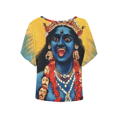 KALI Women's Batwing-Sleeved Blouse T shirt (Model T44)