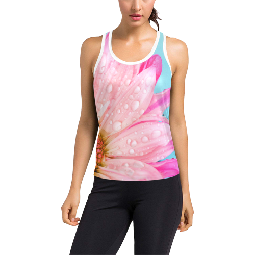 Flower Women's Racerback Tank Top (Model T60)