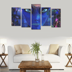 Alien Nation Design By Me by Doris Clay-Kersey Canvas Print Sets E (No Frame)