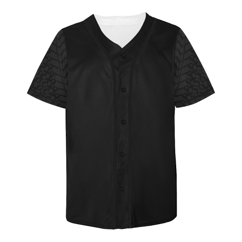 NUMBERS Collection 1234567 Smoke Sleeves/Black All Over Print Baseball Jersey for Men (Model T50)