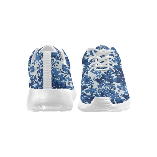 Digital Blue Camouflage Men's Athletic Shoes (Model 0200)