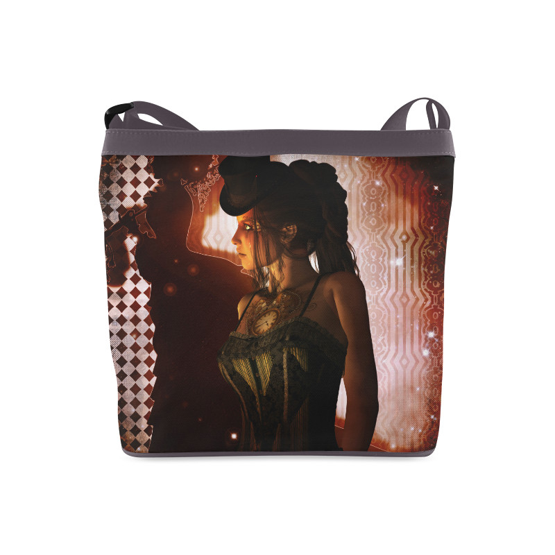 Beautiful steampunk women Crossbody Bags (Model 1613)