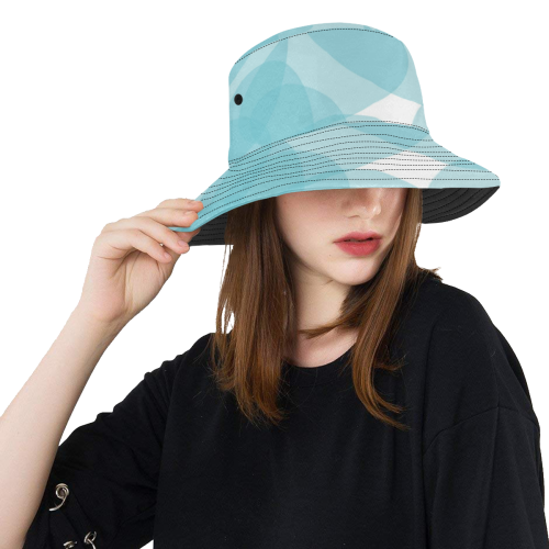 Blue Joy Mod All Over Print Bucket Hat