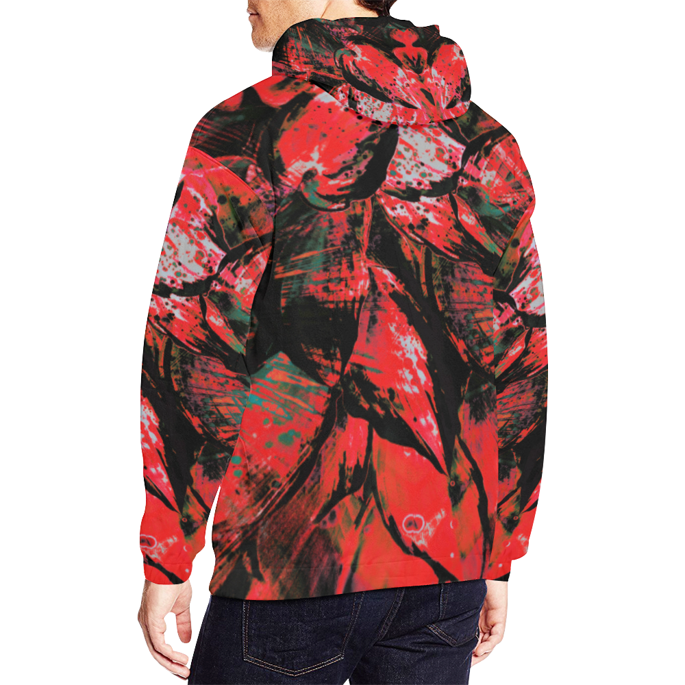 wheelVibe_vibe12F All Over Print Hoodie for Men/Large Size (USA Size) (Model H13)