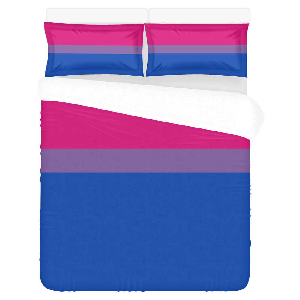 Bisexuel Flag 3-Piece Bedding Set