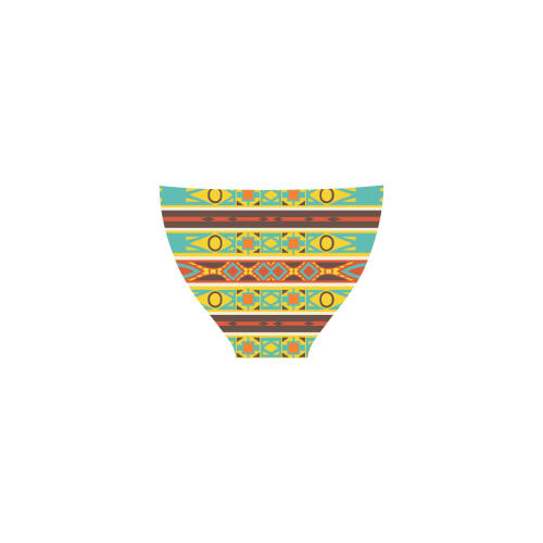 Ovals rhombus and squares Custom Bikini Swimsuit (Model S01)