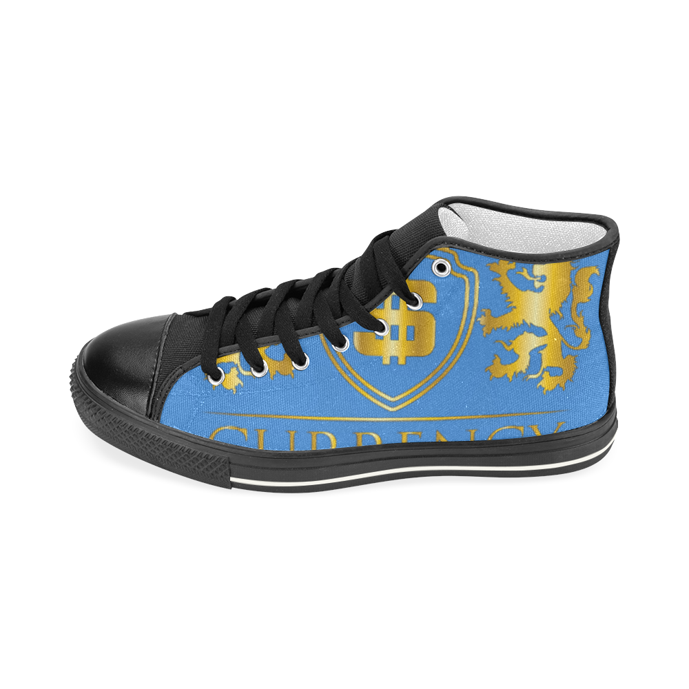 CURRENCY_DOLLA Men’s Classic High Top Canvas Shoes (Model 017)