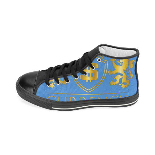 CURRENCY_DOLLA Men’s Classic High Top Canvas Shoes (Model 017)