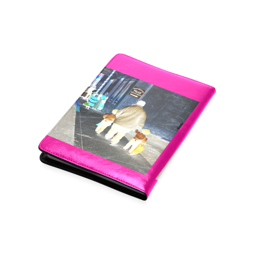 Ghosts roaming the street (pink) Custom NoteBook A5