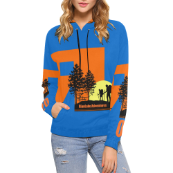 RL Hoodie Womens All Over Print Hoodie for Women (USA Size) (Model H13)