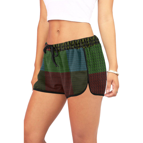 NUMBERS Collection Symbols 4 Women's All Over Print Relaxed Shorts (Model L19)