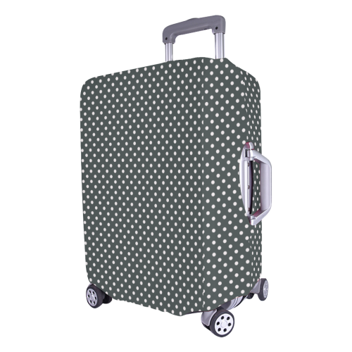 Silver polka dots Luggage Cover/Large 26"-28"