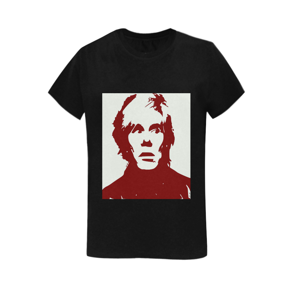 Andy Warhol Women's T-Shirt in USA Size (Two Sides Printing)