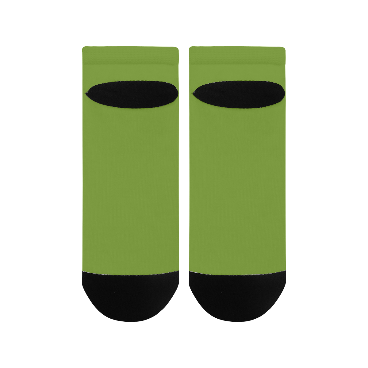 color olive drab Women's Ankle Socks