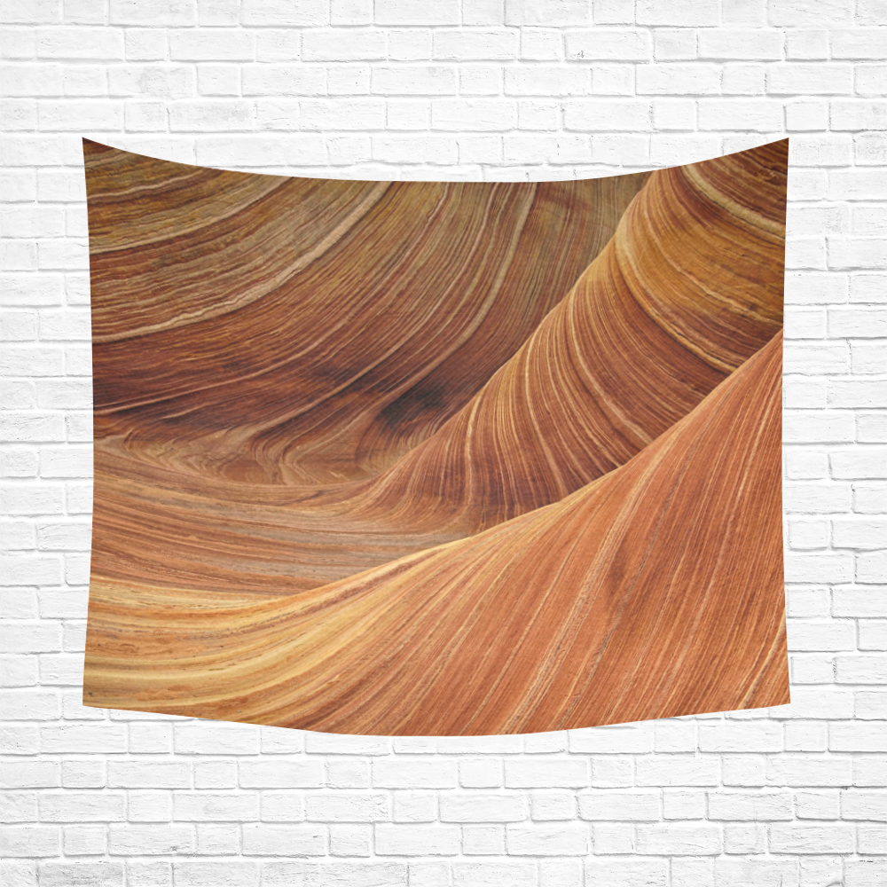 Sandstone Cotton Linen Wall Tapestry 60"x 51"