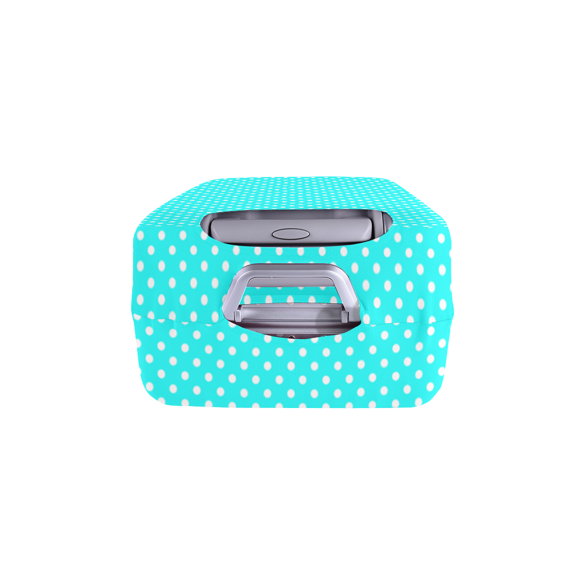 Baby blue polka dots Luggage Cover/Large 26"-28"