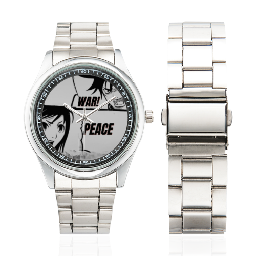 WAR PEACE Watch Men's Stainless Steel Watch(Model 104)