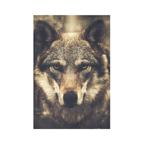 Wolf 2 Animal Nature Cotton Linen Wall Tapestry 60"x 90"