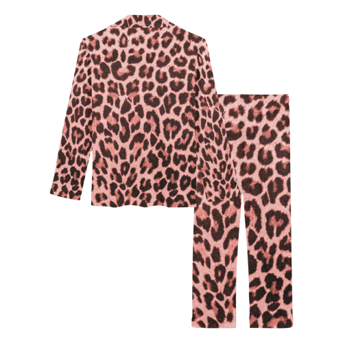 Pink Leopard Women's Long Pajama Set