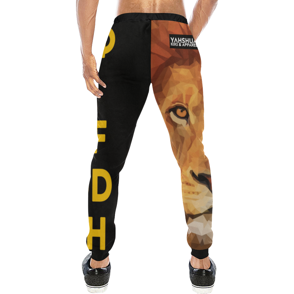 Yahshua (Lion of Judah) Men's All Over Print Sweatpants/Large Size (Model L11)