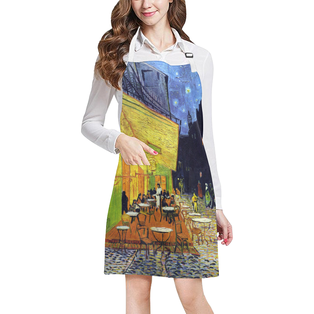 Vincent Willem van Gogh - Cafe Terrace at Night All Over Print Apron