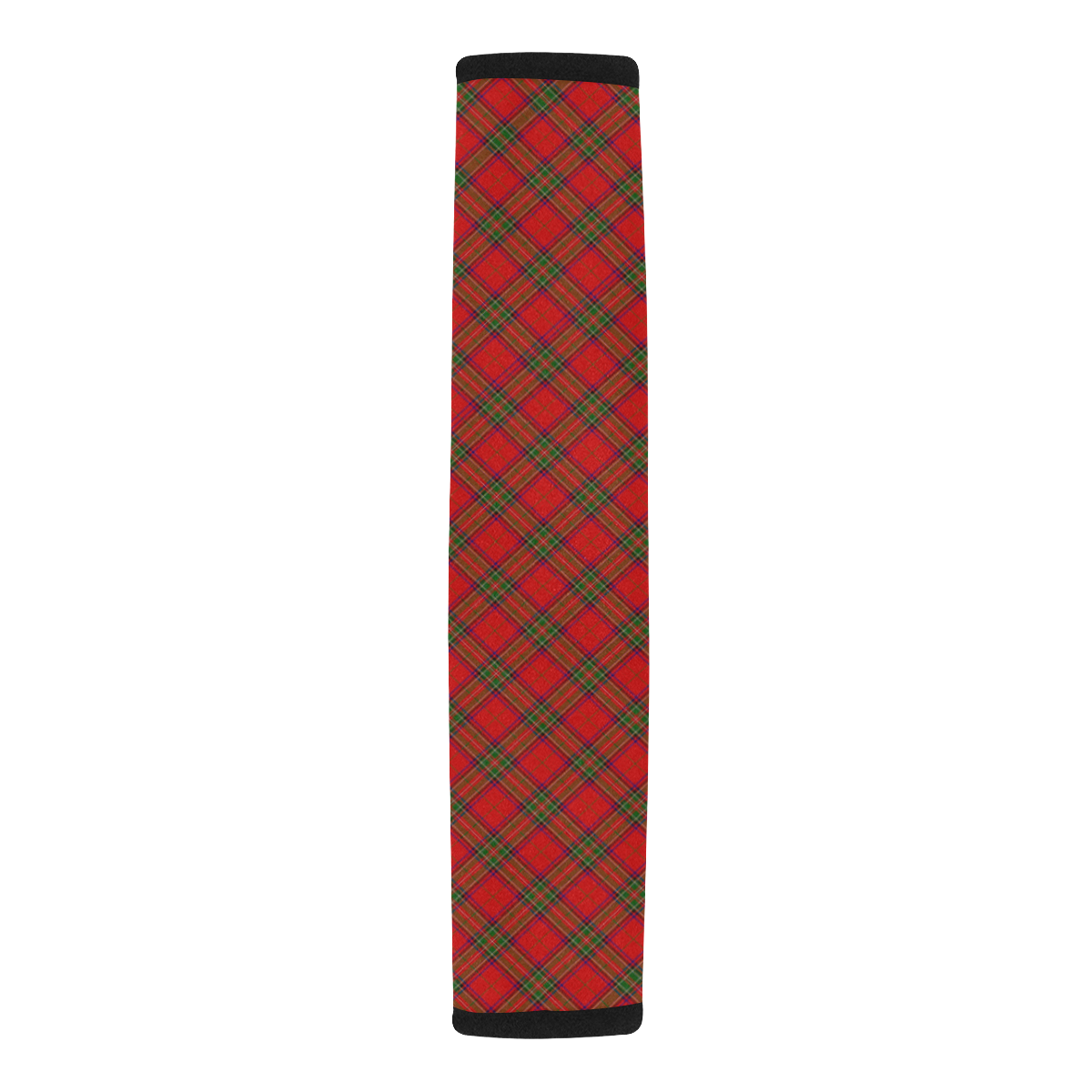 Red Tartan Plaid Pattern Car Seat Belt Cover 7''x12.6''