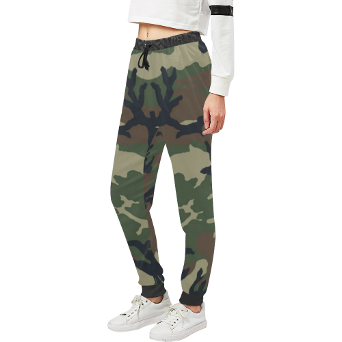 CAMOUFLAGE-WOODLAND 4 Unisex All Over Print Sweatpants (Model L11)