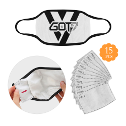 GOT7 FACE COVERING with 15 filters Mouth Mask (15 Filters Included) (Non-medical Products)